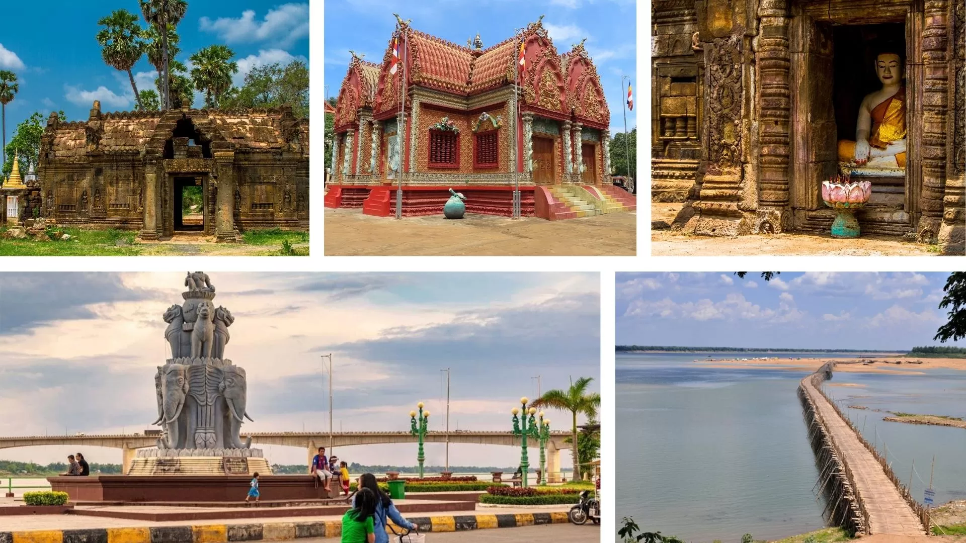 Visit Kampong Cham between November to March for best experiences
