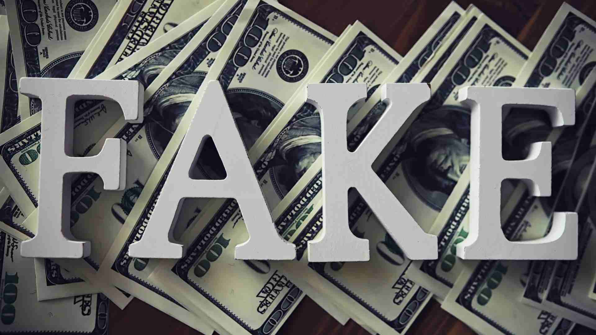 Be cautious of fake money