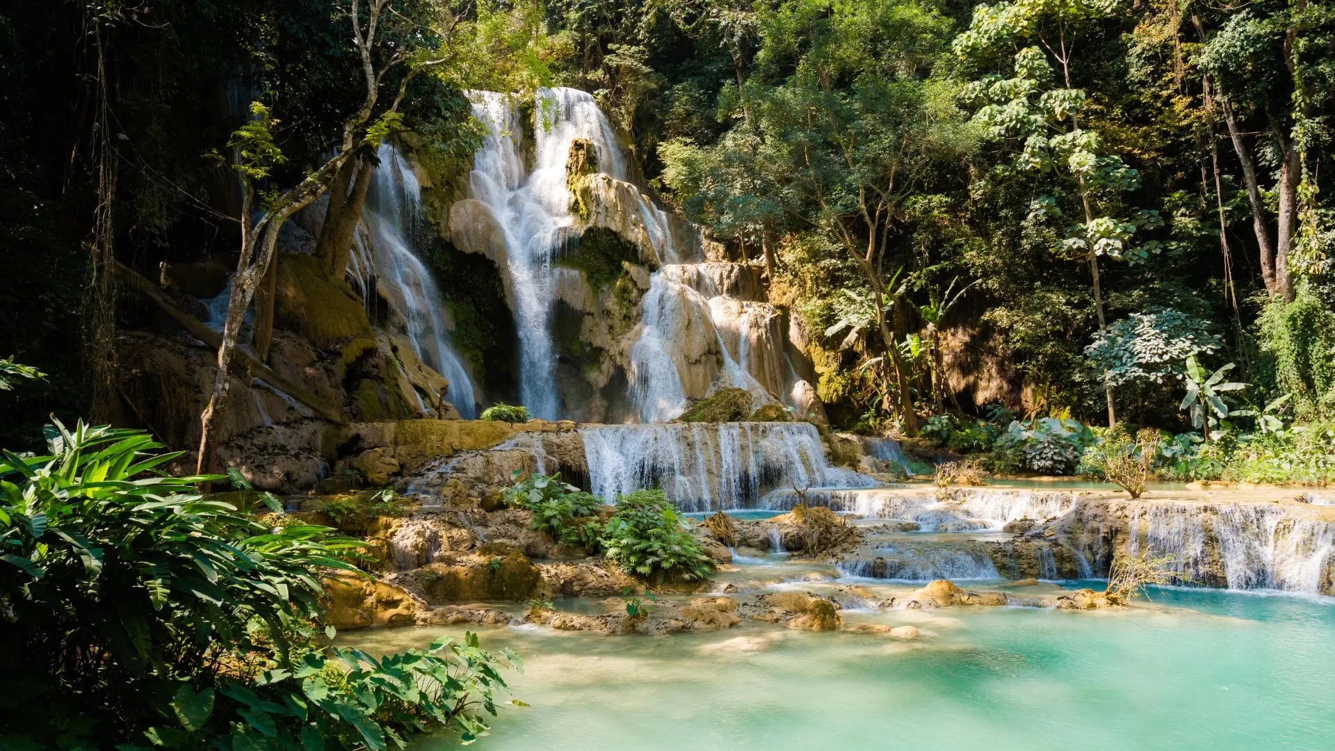 La chute Kuang Si à Luang Prabang
