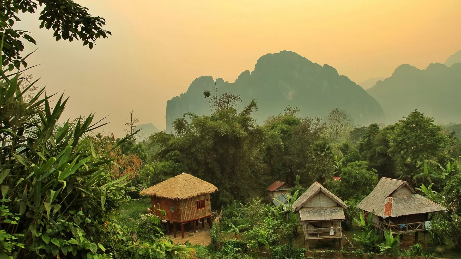 The tranquil town of Vang Vieng