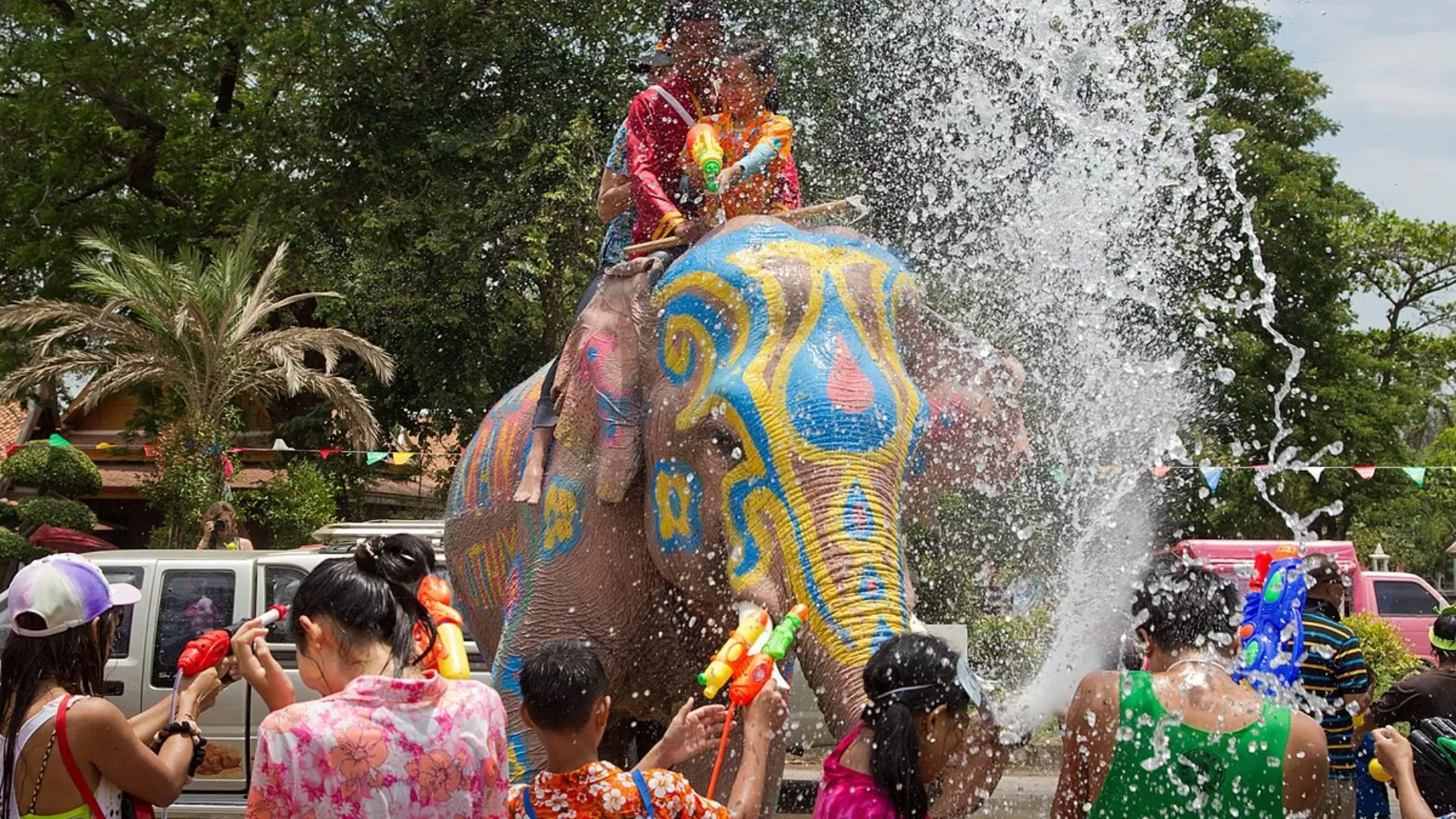 La fête de l'eau Songkran