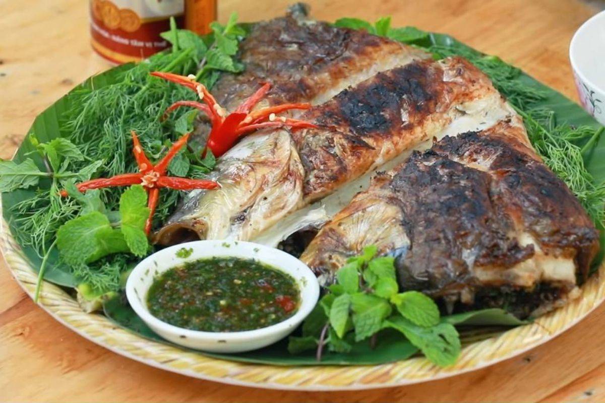 Poisson de ruisseau grillé