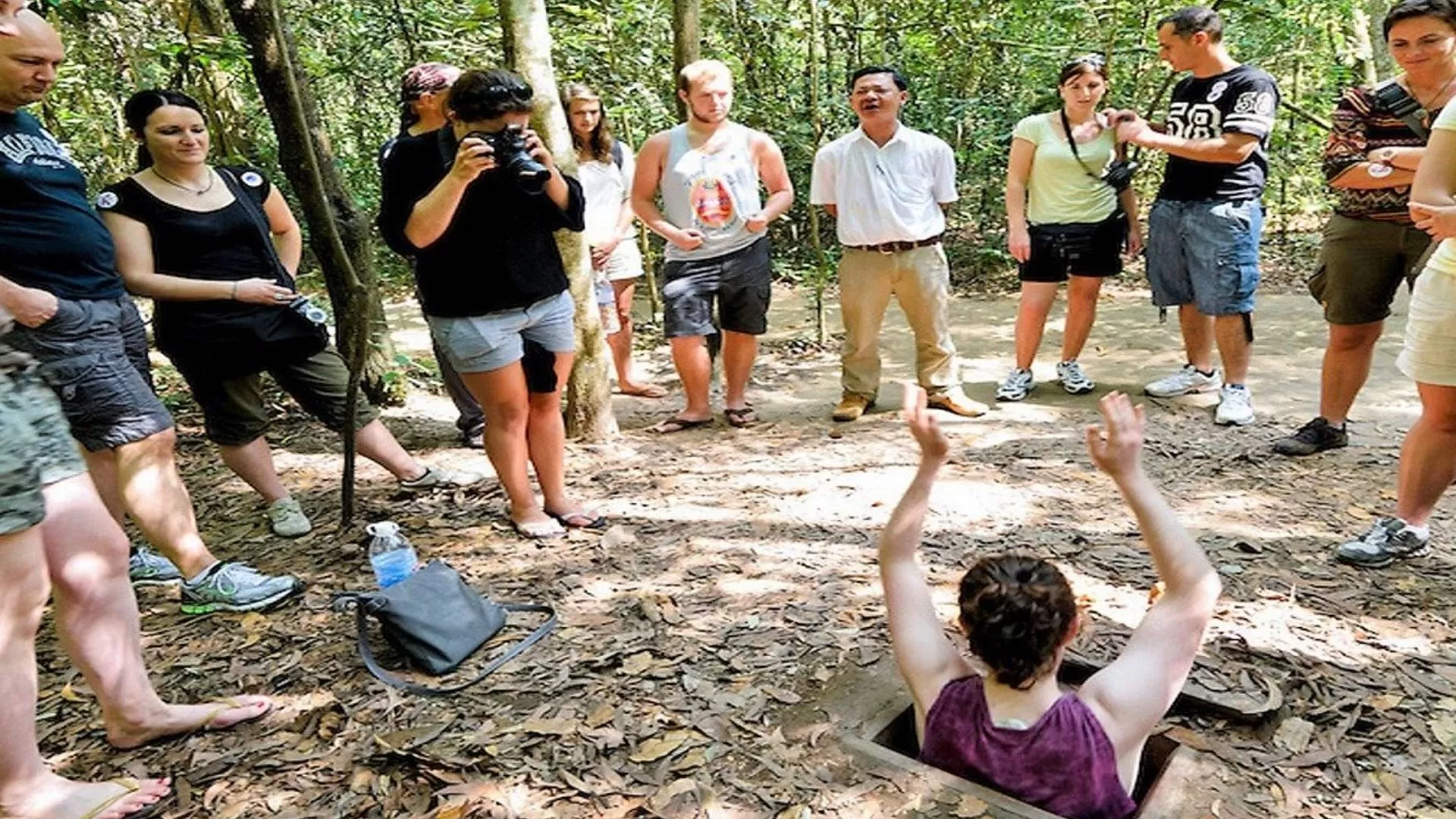 The entrance to the Cu Chi tunnels